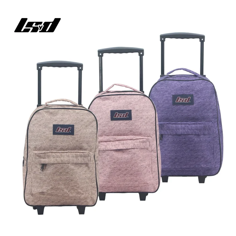 MOCHILA C/CARRO ESCOLAR LSYD JASPEADA 17" 94.1205.2