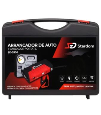 ARRANCADOR DE AUTO, COMPRESOR Y CARGADOR PORTATIL SD-3506