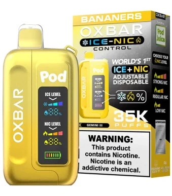 VAPER OXBAR 35000 PITADAS BANANERS