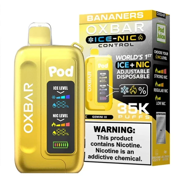 VAPER OXBAR 35000 PITADAS BANANERS