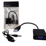 adaptador hdmi a vga con audio