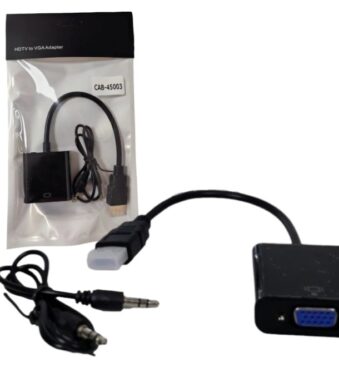 adaptador hdmi a vga con audio