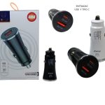 cargador de auto usb y tipo c sin cable 48w time 53001