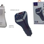 CARGADOR DE AUTO CARGA RAPIDA 3.1 A time 53004