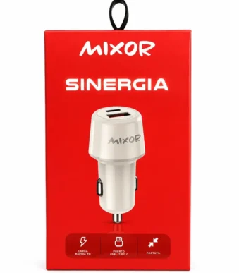 CARGADOR SINERGIA 12V-24V USB + USB C 30W PD - CARGA RAPIDA  AUTO