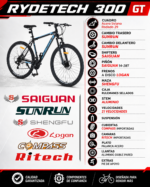 BICICLETA RYDETECH 300 GT ACERO LIVIANO (SIN DESCUENTO)