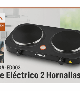 anafe elecrtrico 2 hornallas onica