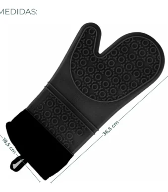 GUANTE PARA HORNO NEGRO MELECH-280
