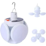 Lampara Tipo Bombilla Solar Recargable Usb 5 Luces OFERTA - sin gancho