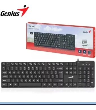 Teclado Genius Kb-100x Usb Español Negro Pc