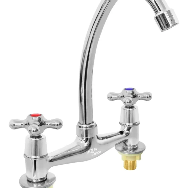 CANILLA DOBLE COMANDO DE COCINA PARA MESADA YGCO96451