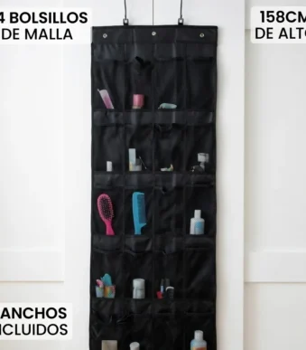ORGANIZADOR COLGANTE PUERTA 24 BOLSILLOS TELA - DL2367
