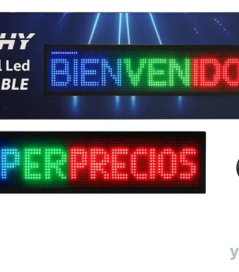 cartel programable MULTICOLOR 1 m por 20 cm 1x20cm