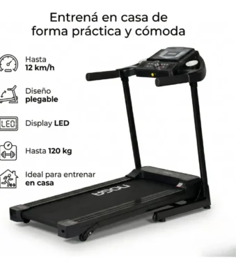 CINTA CAMINADORA ELECTRICA FT-210 NOGA PLEGABLE LED