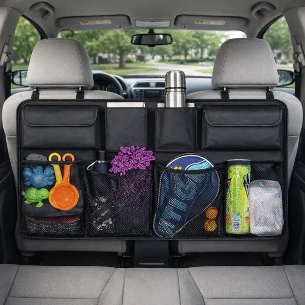 ORGANIZADOR DE ASIENTO PARA AUTO PORTA OBJETOS VIAJE JA26-1003