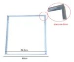 Accesorio Marco Para Aplicar Panel Led 60x60 Plafon Exterior Color Blanco candela 7090