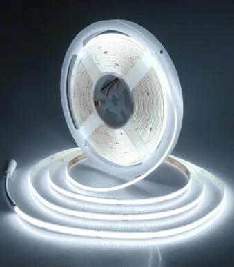 TIRA DE LED COB CONTINUA 10W FRIA 12V POR 5M