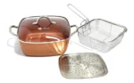 Olla Sarten Antiadherente Multiuso Revestimiento De Cobre l0203