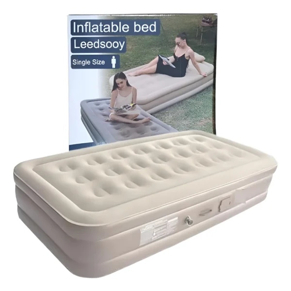 Colchon Inflable Cama Individual Con Bomba De Aire Electrica