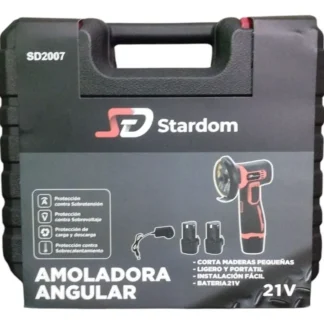 Amoladora Angular Vertical Stardom Sd2007 inalambrica con bateria recargable