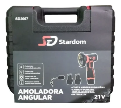 Amoladora Angular Vertical Stardom Sd2007 inalambrica con bateria recargable