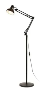 LAMPARA DE PIE CON BRAZO FLEXIBLE METALICA MT-331