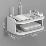 ESTANTE FLOTANTE DOBLE PARA ROUTER CAJA DE TV MULTIUSO ORGANIZACIÓN - DL2326