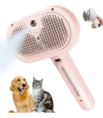 Cepillo Demascotas s Autolimpiante rociador
