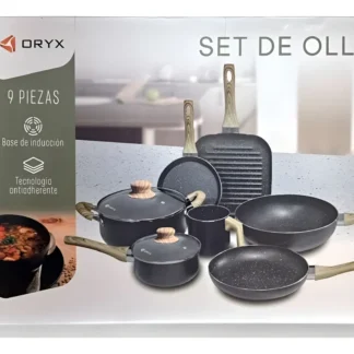 set de ollas 9 piezas or-ck250 oryx