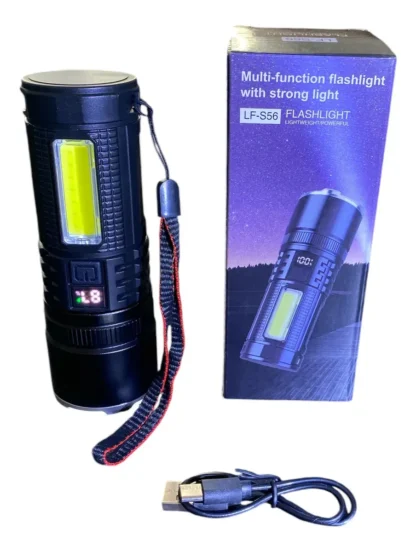Linterna Tactica Super Potente Con Zoom Recargable s56