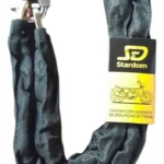 Linga Seguridad C/candado Cadena Cubierta Tela X 1m Negro