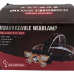 linterna minera 5 leds recargable usb