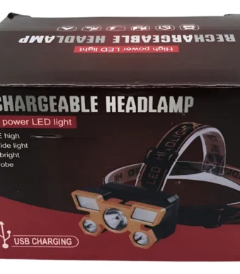 linterna minera 5 leds recargable usb