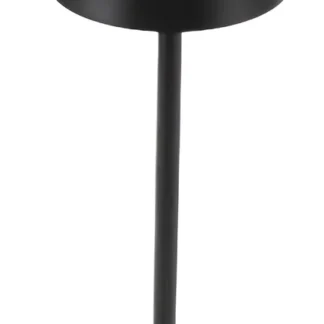 Lampara Velador Tactil Mesa Luz Led Usb Recargable Metal Negro mgl-17