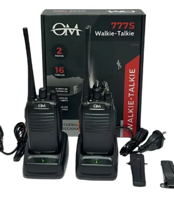 Walkie-talkie Om 777s Con 16 Canales kit x 2 unidades