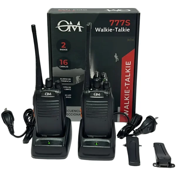 Walkie-talkie Om 777s Con 16 Canales kit x 2 unidades