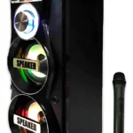 PARLANTE TORRE 2X10W GLOBAL SBL12 CON MICROFONO LIQUIDACION