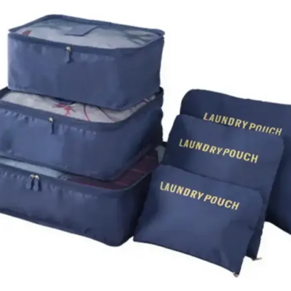 set de 6 Organizadores De Valija Set De Viaje distintos tamaños