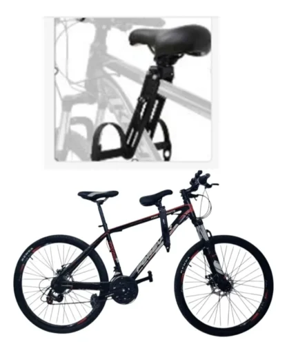sillon extra para sentar un niño junto a un adulto en una bicicleta