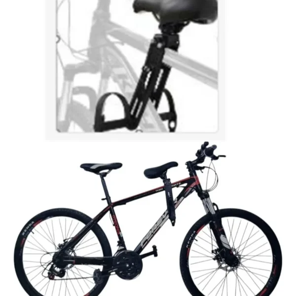 sillon extra para sentar un niño junto a un adulto en una bicicleta