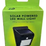 Foco Lámpara Solar De Pared NegroFoco Lámpara Solar De Pared Negro bk-30