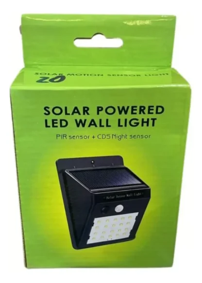 Foco Lámpara Solar De Pared NegroFoco Lámpara Solar De Pared Negro bk-30