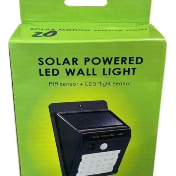 Foco Lámpara Solar De Pared NegroFoco Lámpara Solar De Pared Negro bk-30