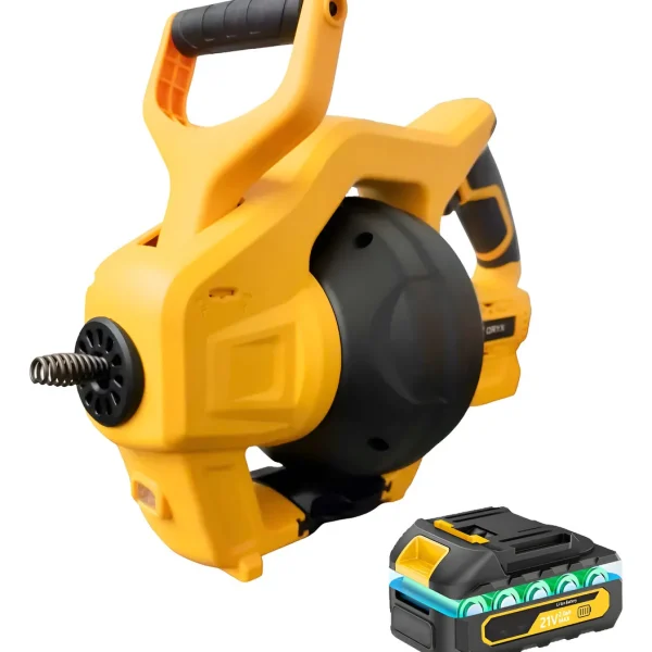 Destapa Cañerias Inalambrico 21v Con Luz Led 7.70 Metros oryx