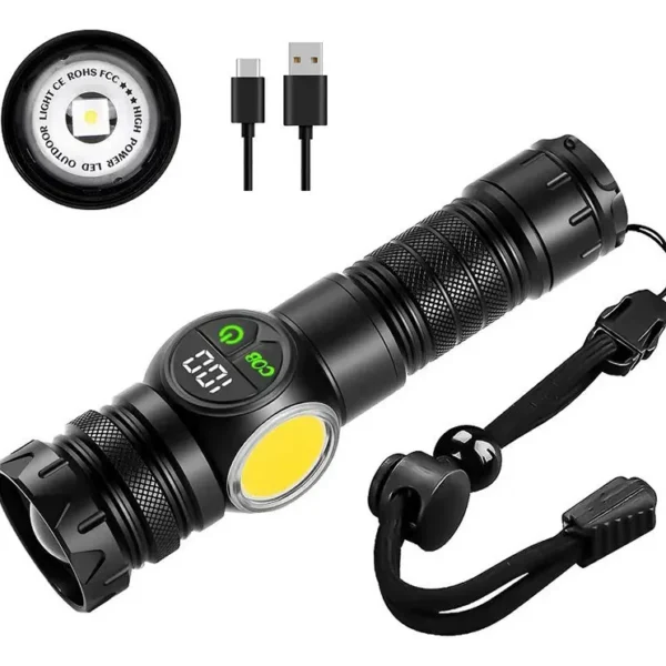 Linterna Exterior Inteligente Con Pantalla Digital 2860