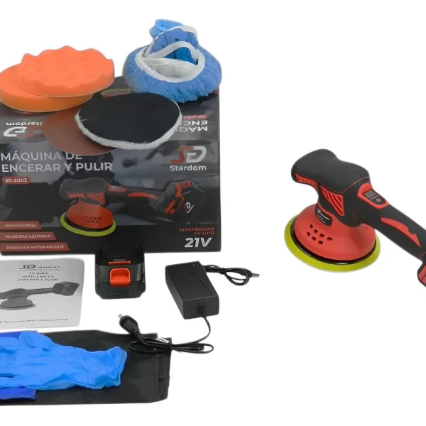 Maquina De Pulir Inalambrica Con 2 Baterias + Accesesorios stardom sd-6002