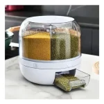 DISPENSADOR DE ALIMENTOS 6 COMPARTIMENTOS GIRATORIO