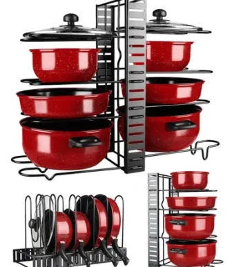 Organizador Alacena 3 Estantes Regulables -multiuso-ollas EX0218