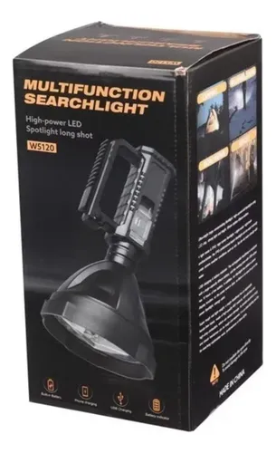 Linterna Reflector Led W5120 Recargable Busca Huellas