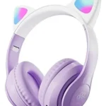 auricular bluethoot oreja de gatitos y luces grande stn-28pro